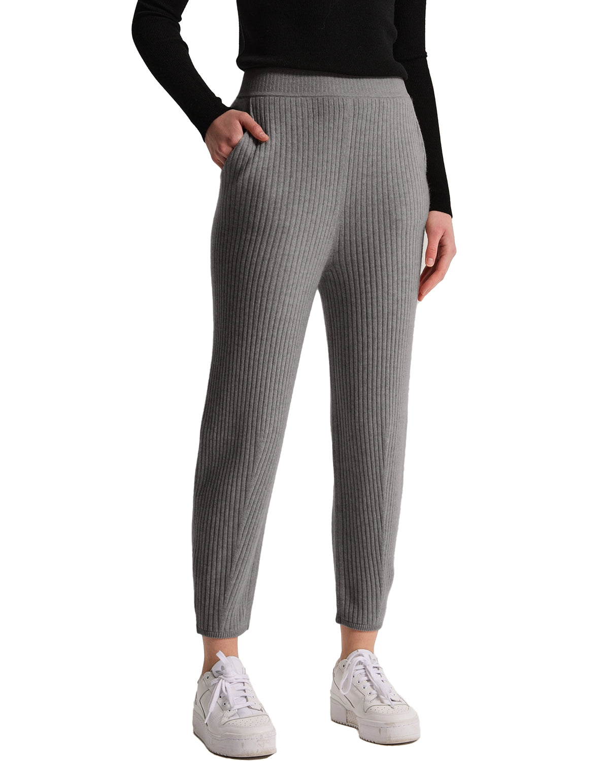 Ribbed Cashmere Jogger