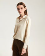 Cashmere Polo Sweater