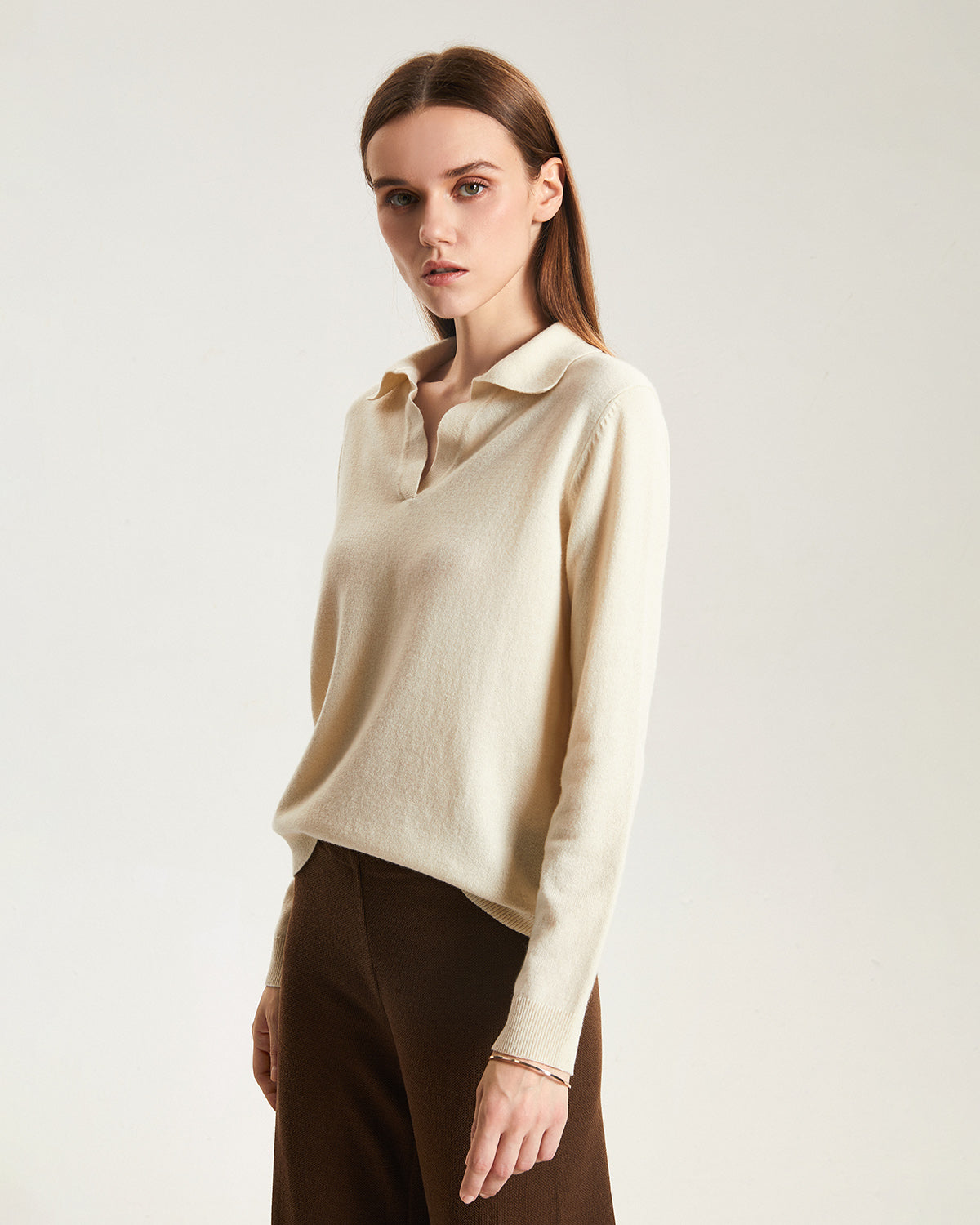 Cashmere Polo Sweater