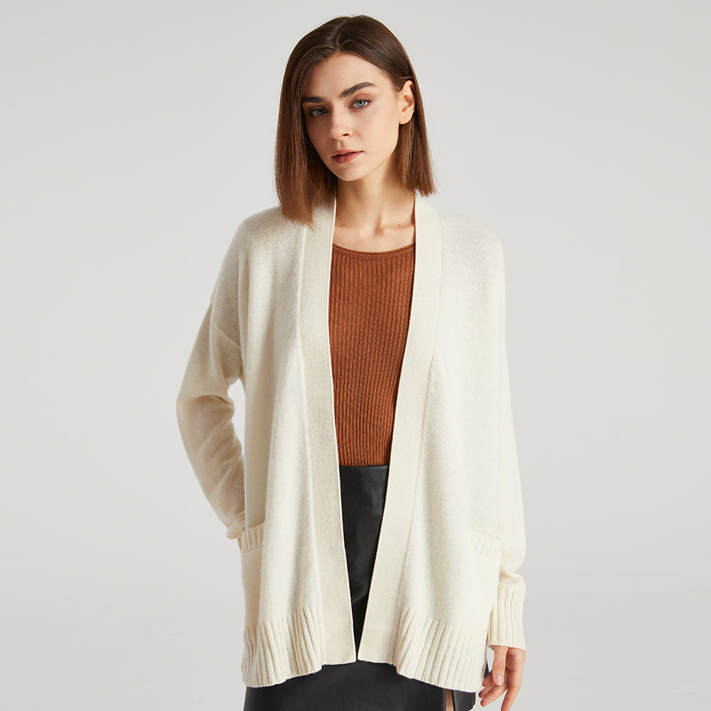 Front Open Cashmere Cardigan