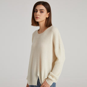 Oversize Drop Shoulder Cashmere Sweater