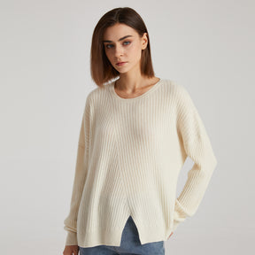 Oversize Drop Shoulder Cashmere Sweater