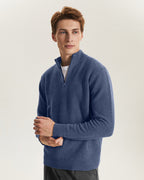 Quarter-Zip Recycled Cashmere Sweater