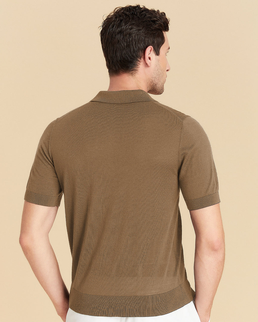 Wool Silk Polo Shirt