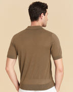 Wool Silk Polo Shirt