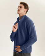 Quarter-Zip Recycled Cashmere Sweater
