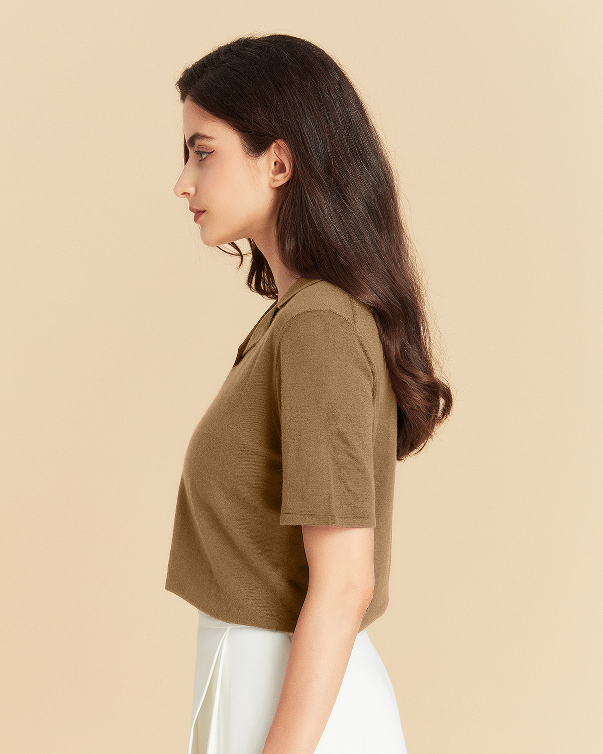 Woo Silk Polo T Shirt
