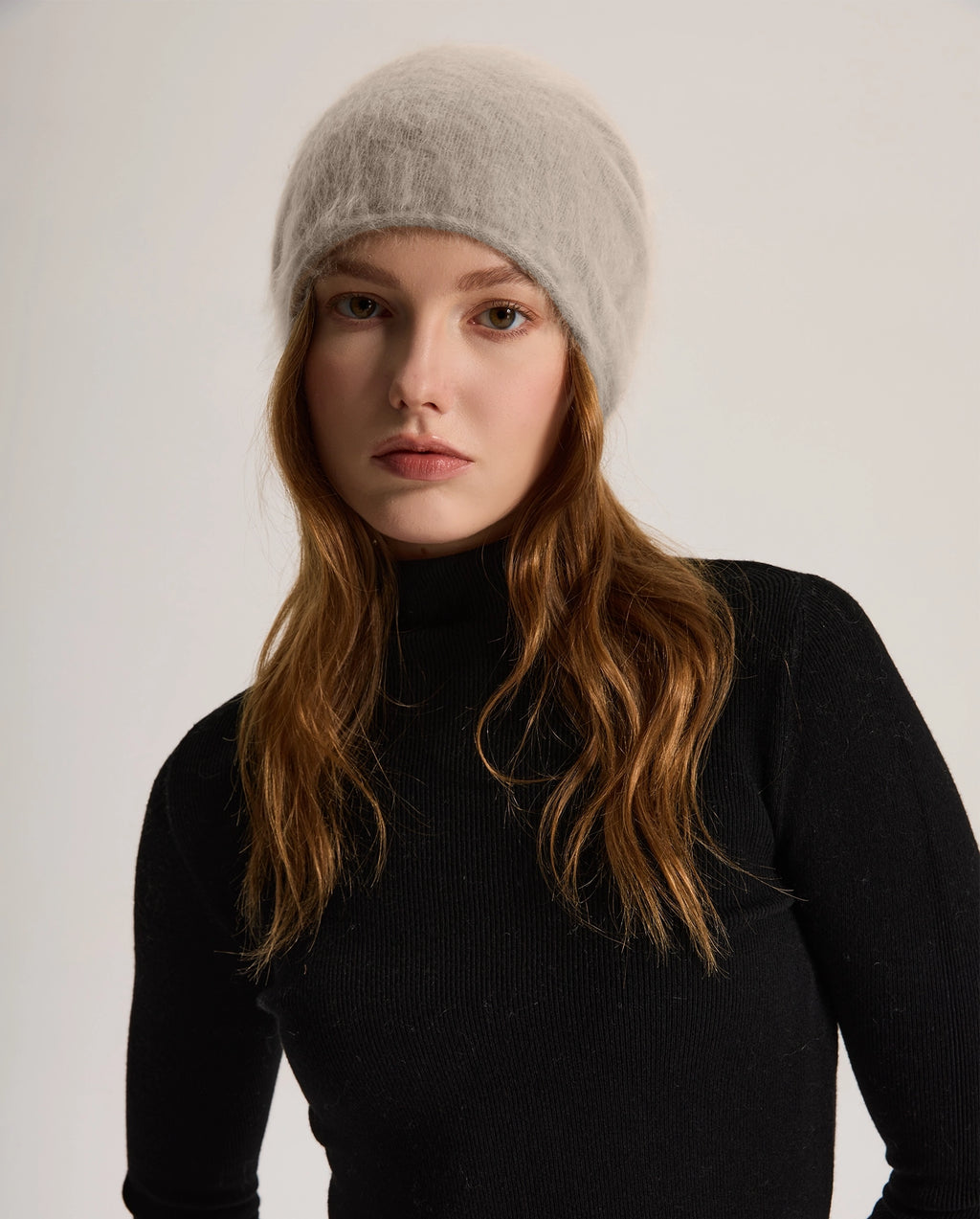 Brushed Cashmere Ski Beanie