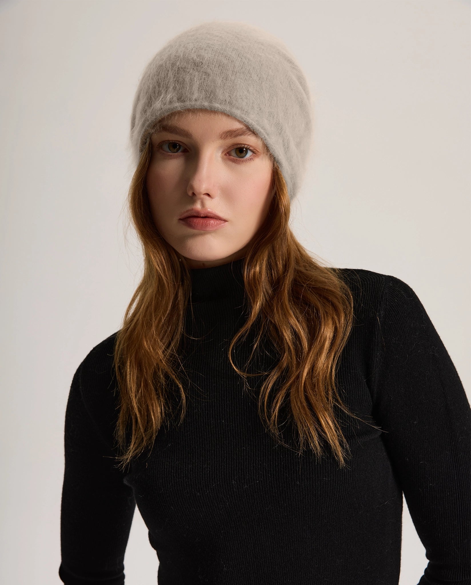 Brushed Cashmere Ski Beanie