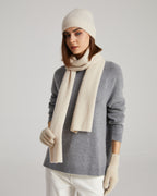 Cashmere Scarf Beanie Gloves Set