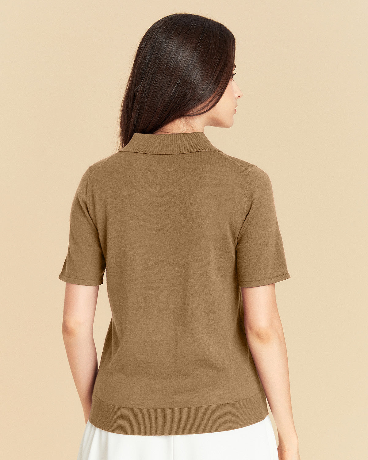 Woo Silk Polo T Shirt