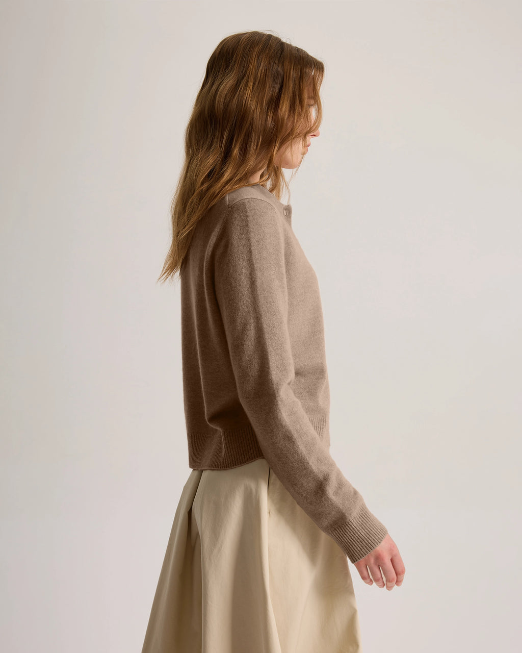 cashmere button down cardigan