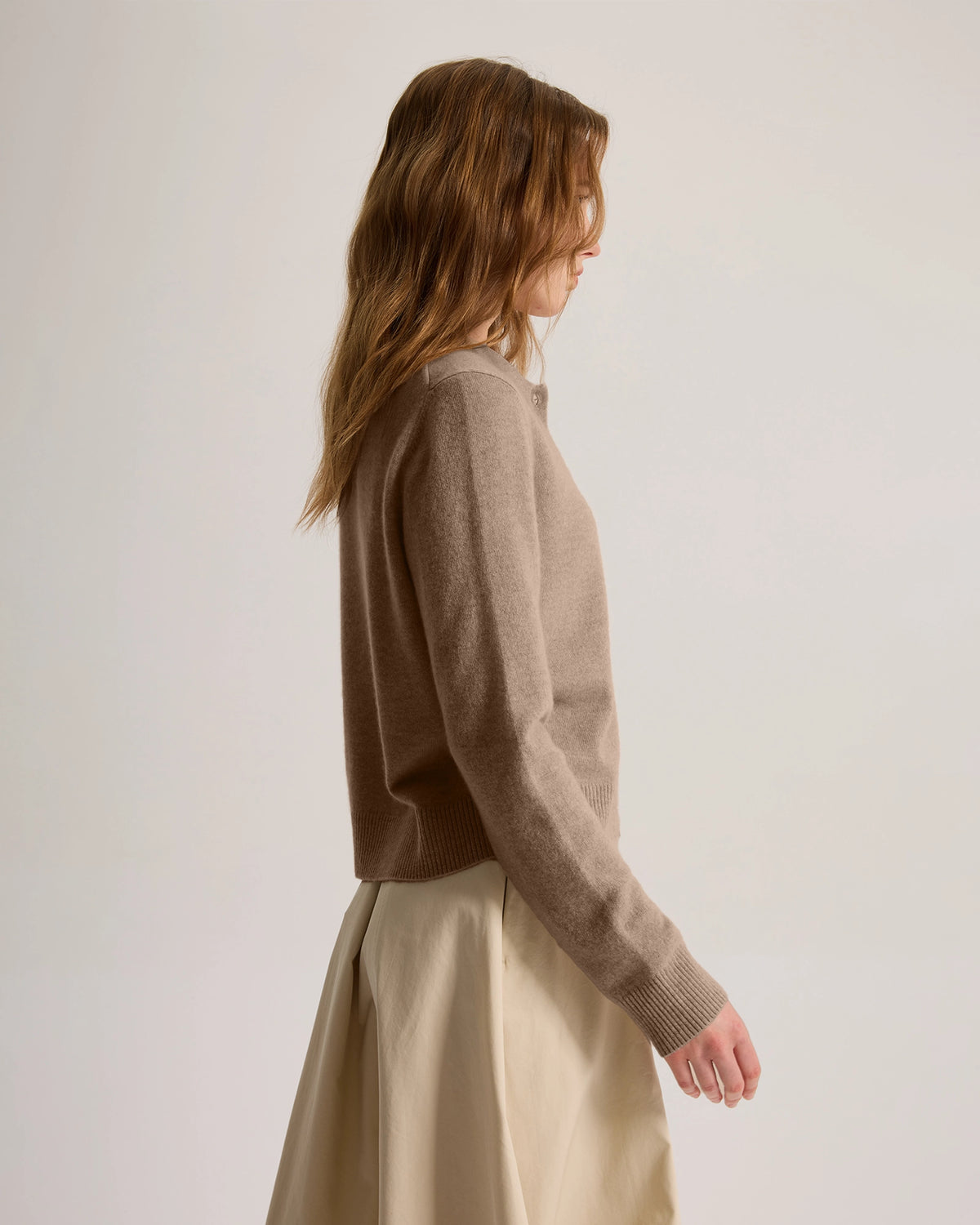 cashmere button down cardigan
