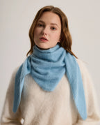 Brushed Cashmere Triangle Scarf
