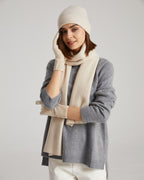 Cashmere Scarf Beanie Gloves Set