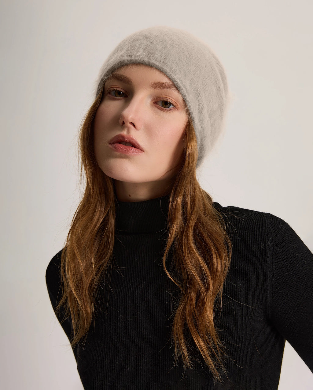 Brushed Cashmere Ski Beanie