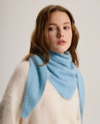 Brushed Cashmere Triangle Scarf