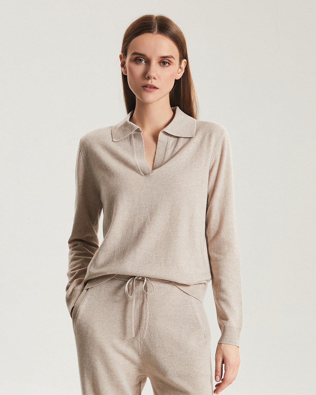 Cashmere Polo Sweater