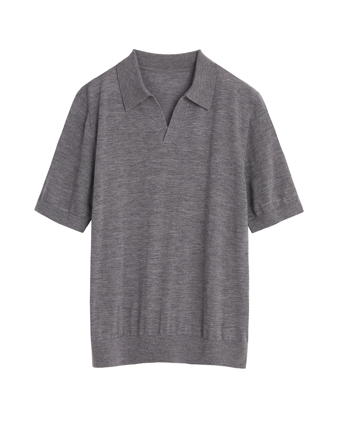 Wool Silk Polo Shirt