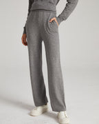 Wide Leg Cashmere Pants