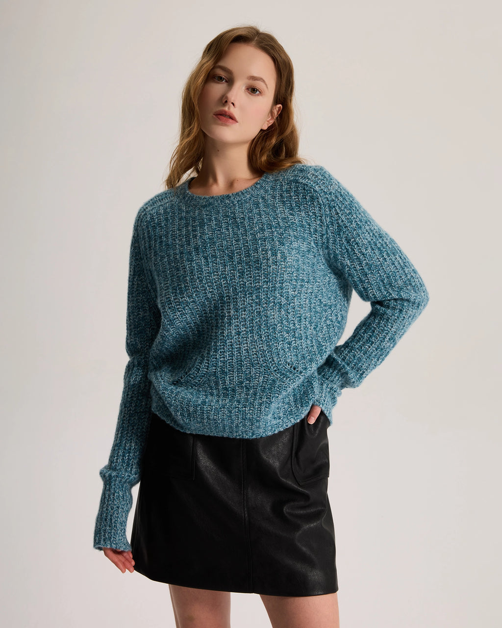 Marled Cashmere Sweater