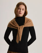 Brushed Cashmere Triangle Scarf