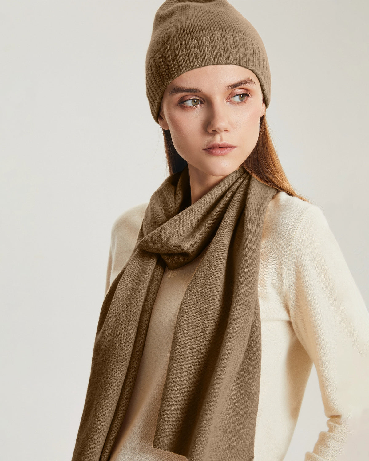 Cashmere Beanie & Scarf Set