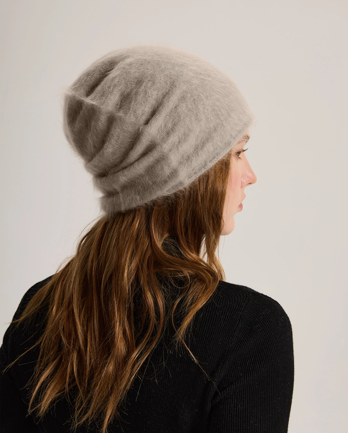 Brushed Cashmere Ski Beanie