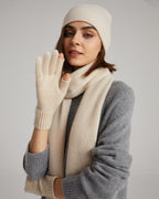 Cashmere Scarf Beanie Gloves Set