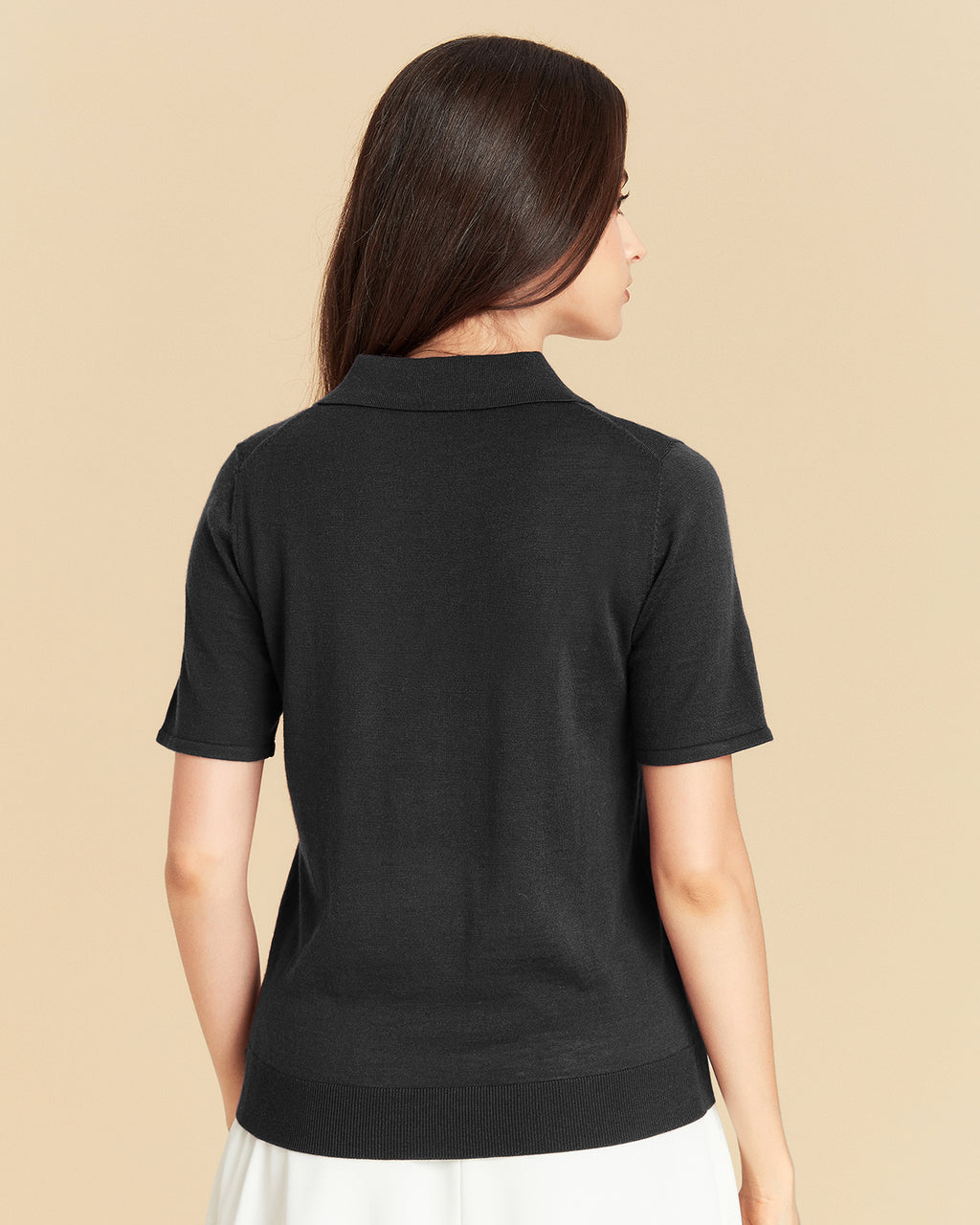 Woo Silk Polo T Shirt