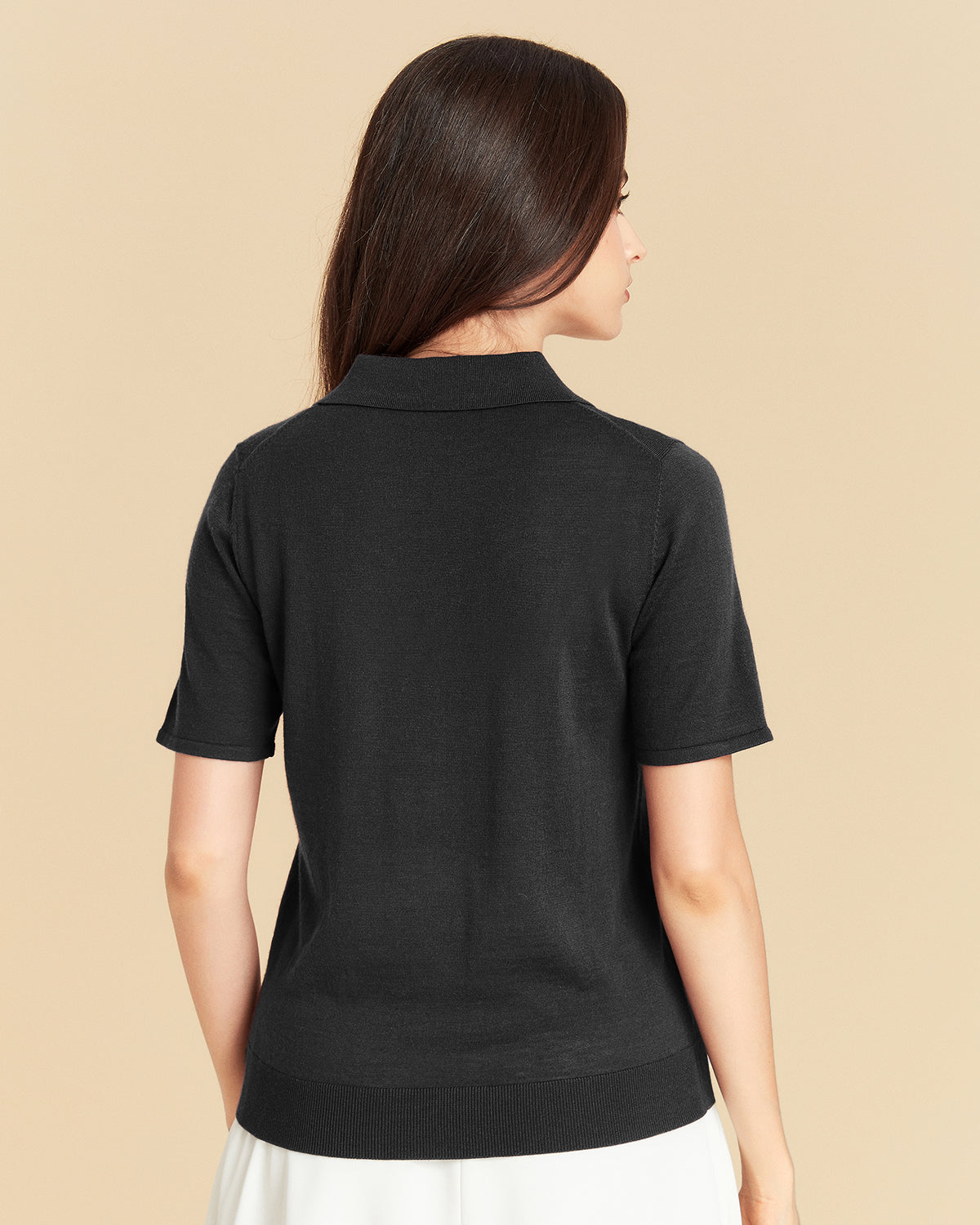Woo Silk Polo T Shirt