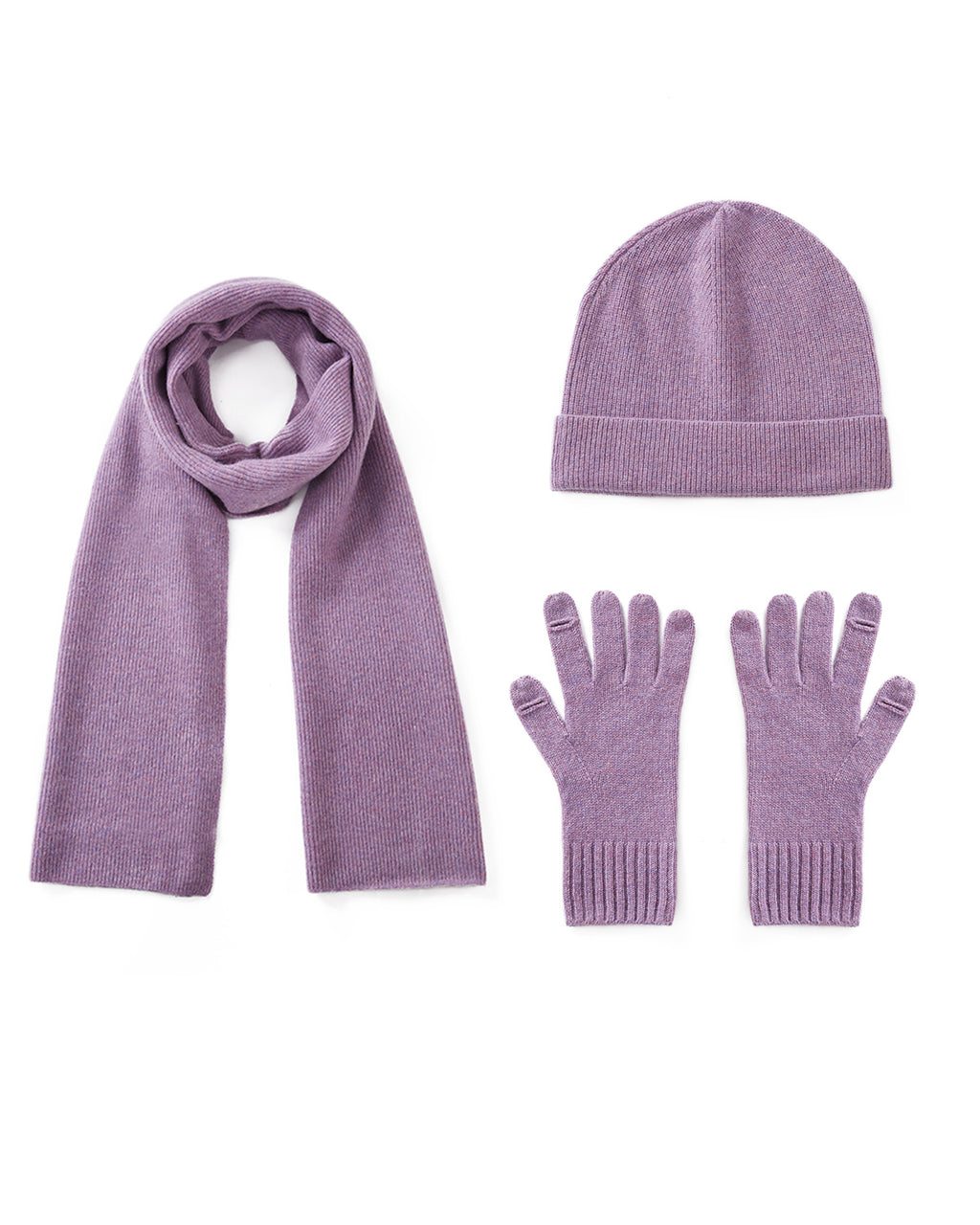 Cashmere Scarf Beanie Gloves Set