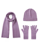 Cashmere Scarf Beanie Gloves Set