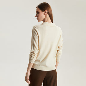 Cashmere Polo Sweater