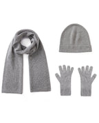 Cashmere Scarf Beanie Gloves Set