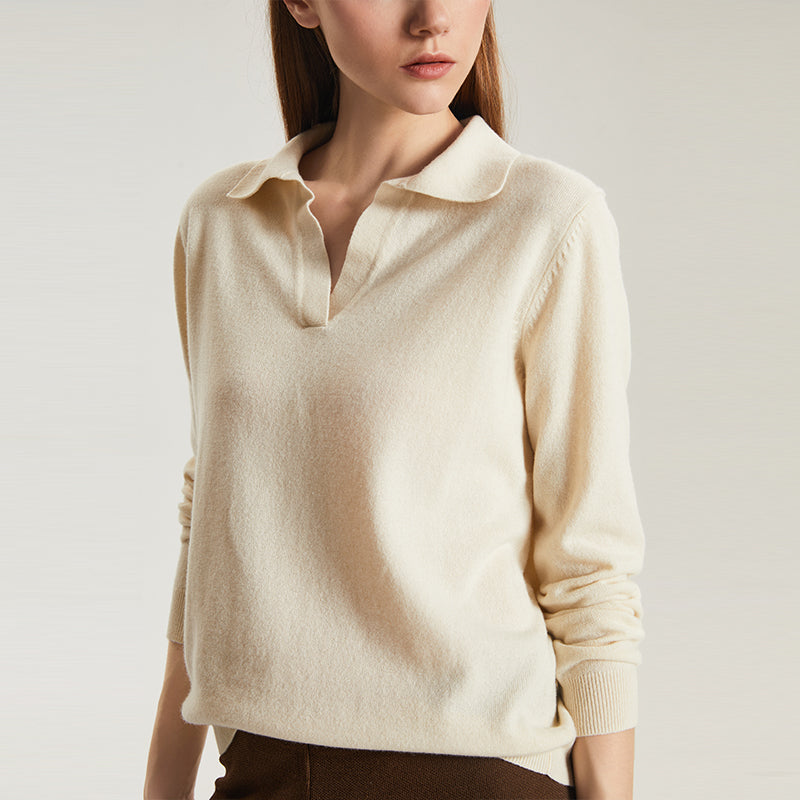 Cashmere Polo Sweater