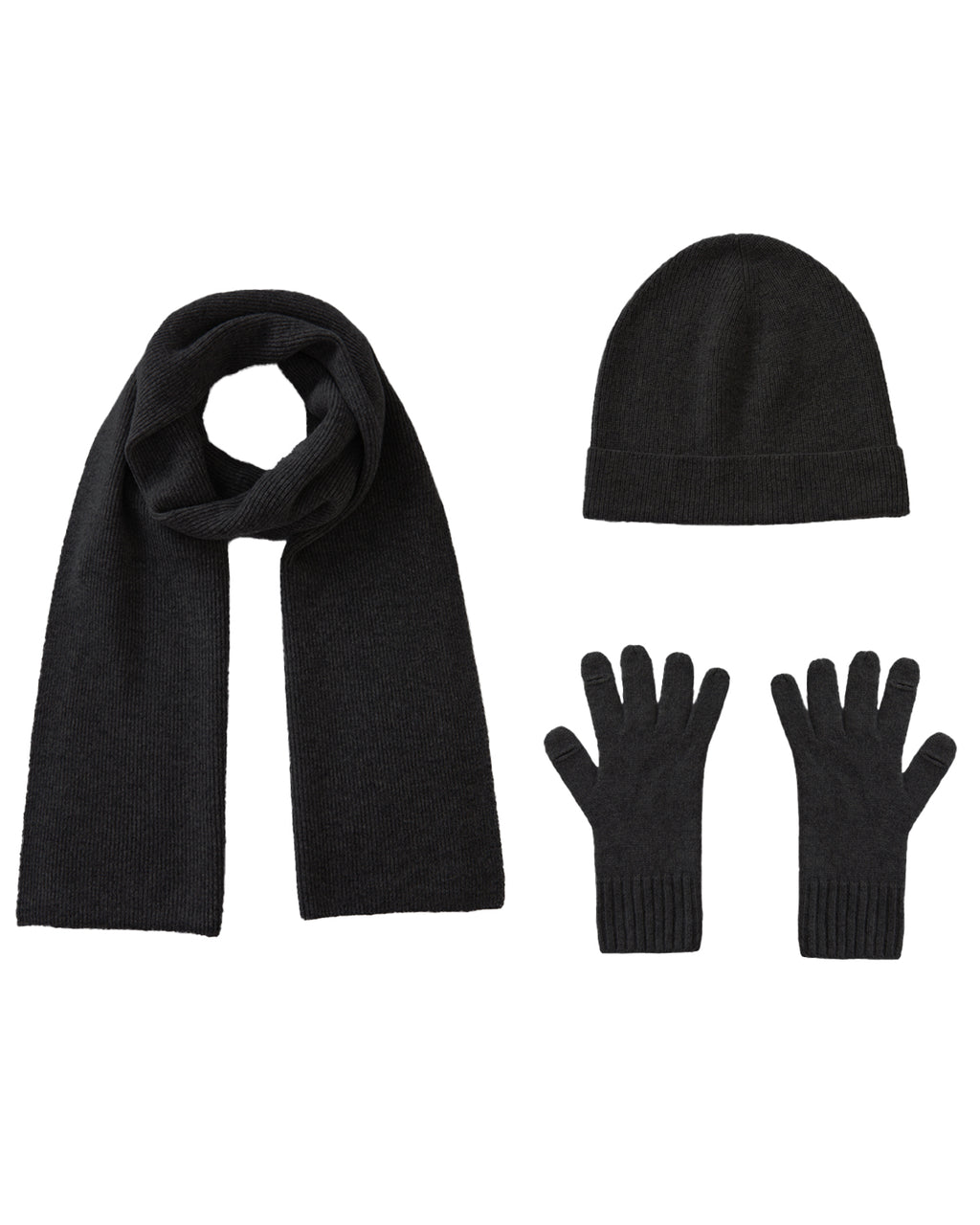 Cashmere Scarf Beanie Gloves Set