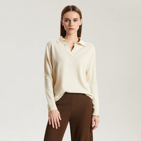 Cashmere Polo Sweater