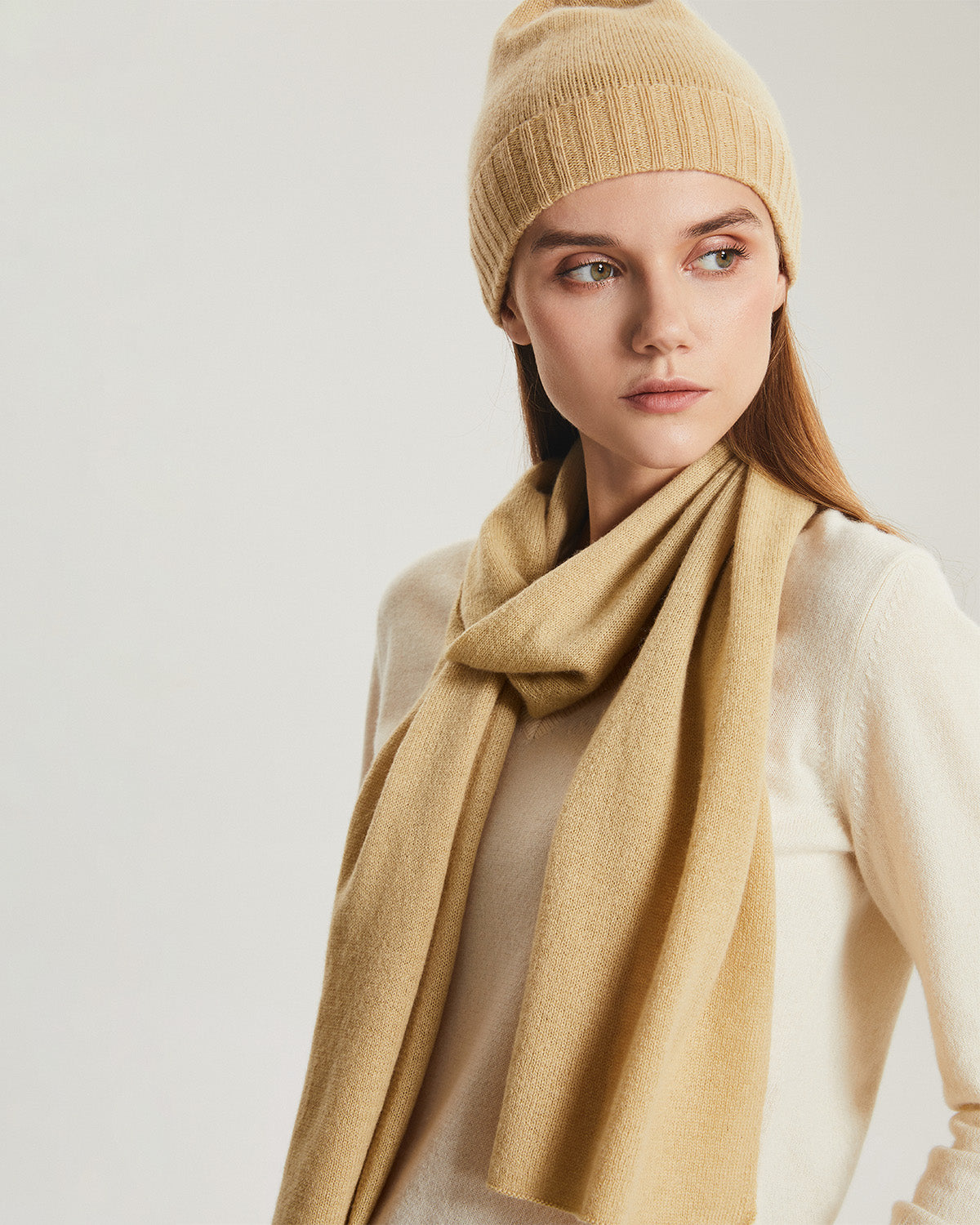 Cashmere Beanie & Scarf Set