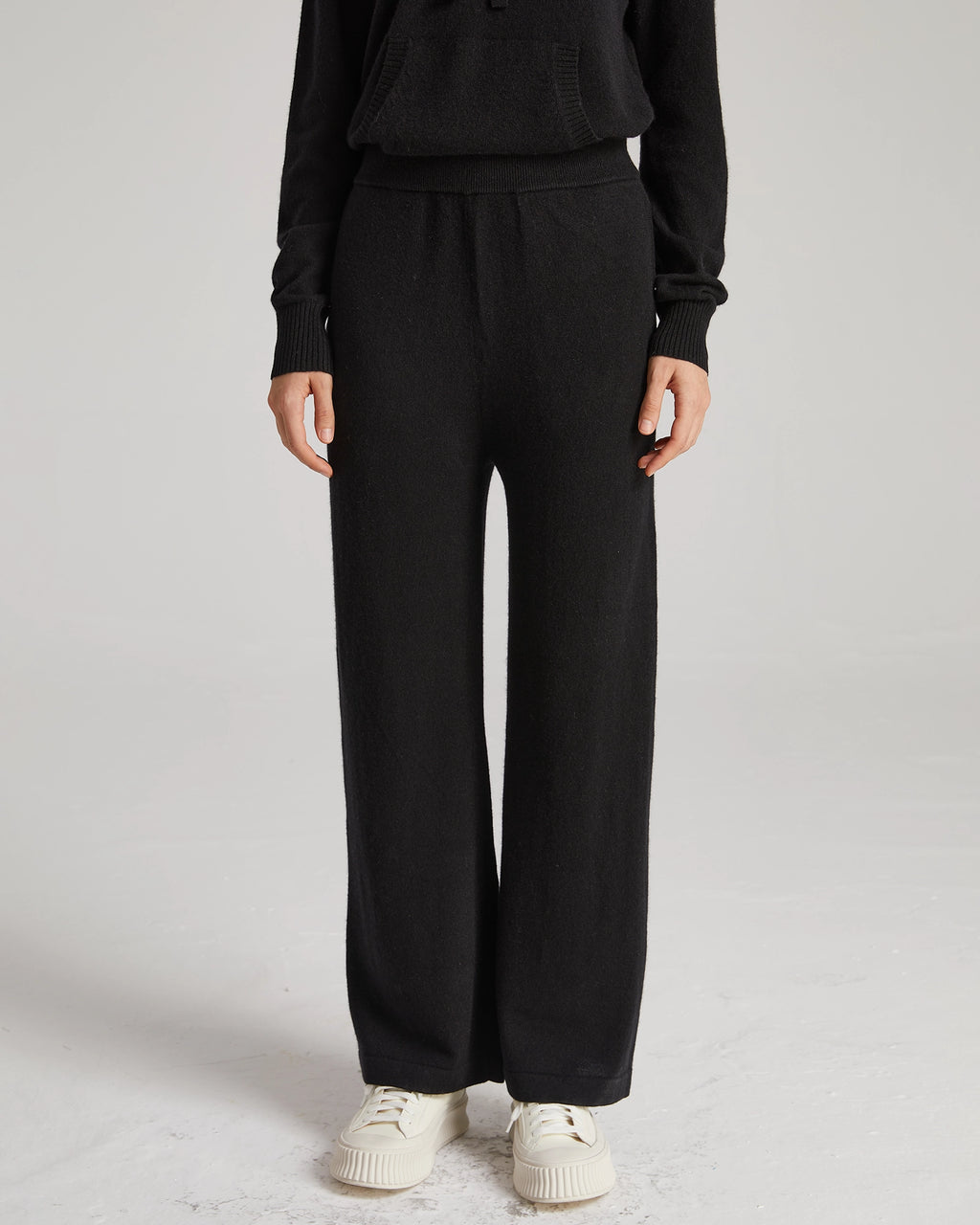 Wide Leg Cashmere Pants