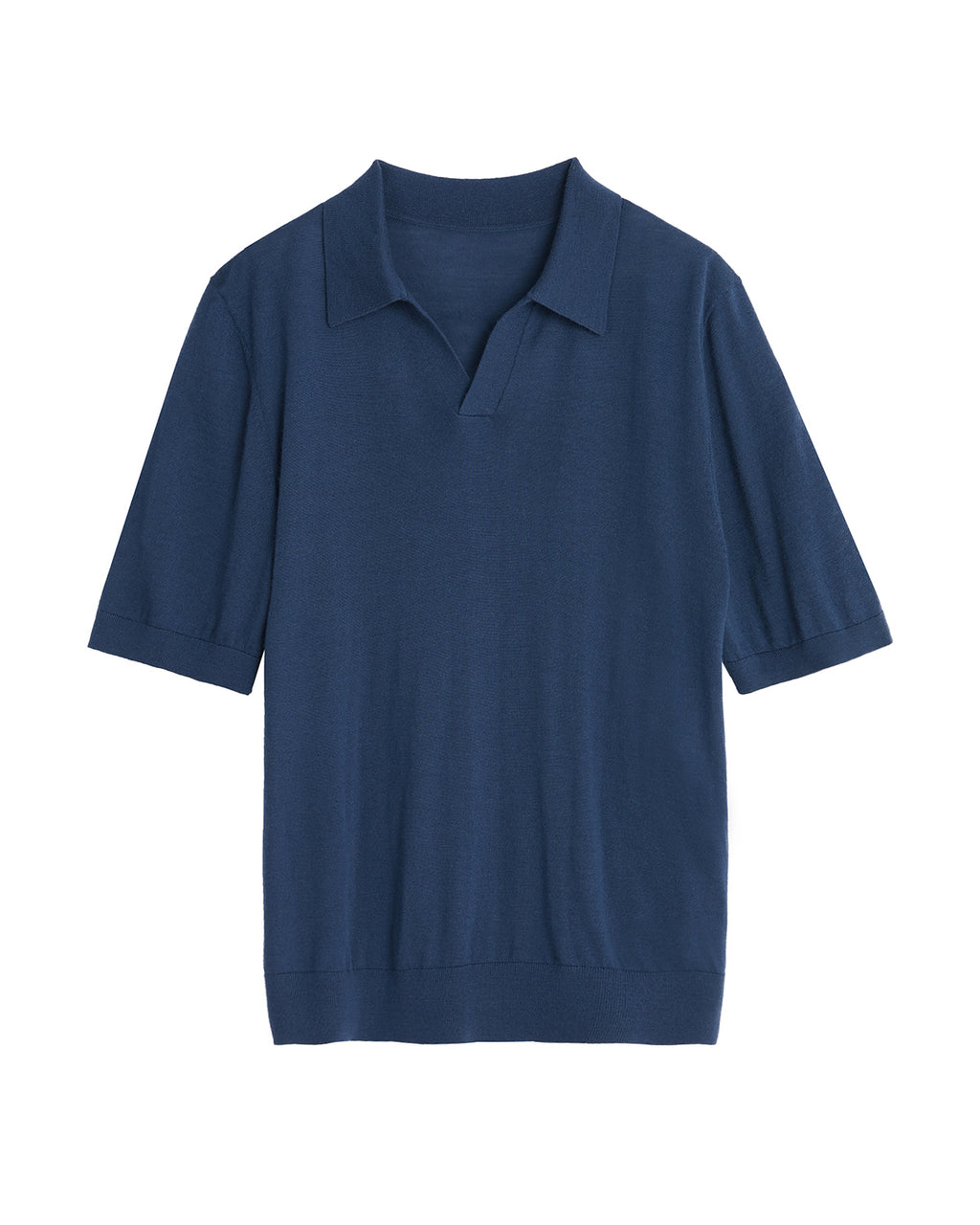 Wool Silk Polo Shirt