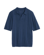 Wool Silk Polo Shirt