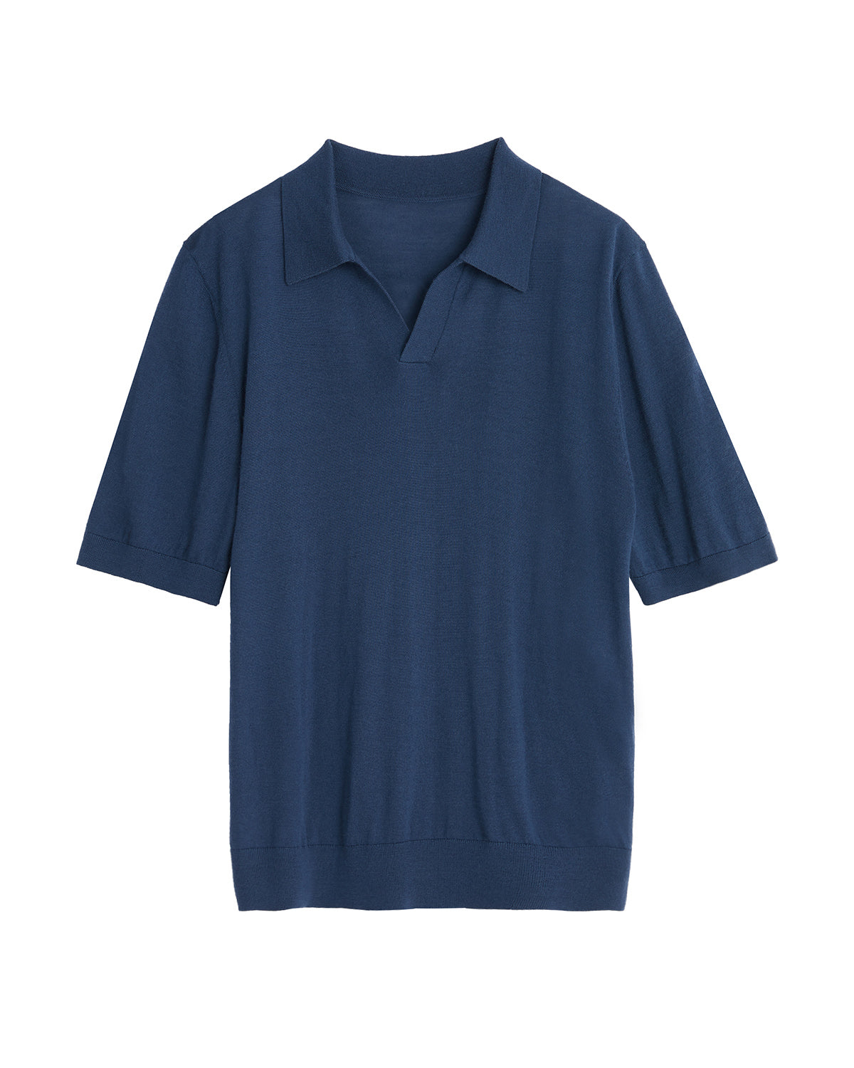 Wool Silk Polo Shirt