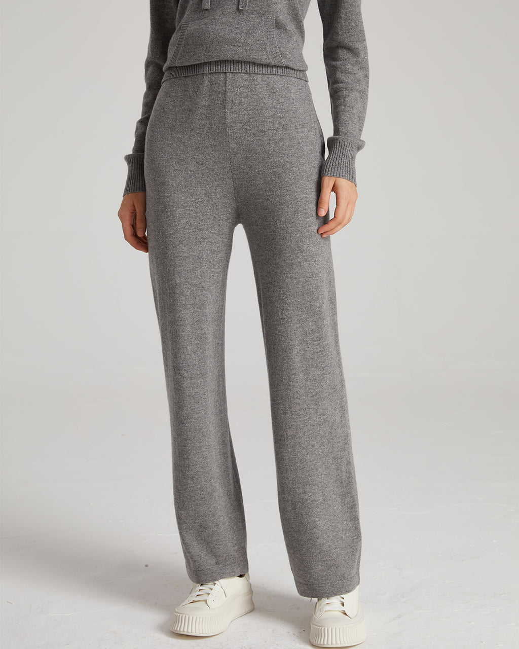 Wide Leg Cashmere Pants