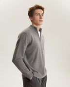 Quarter-Zip Recycled Cashmere Sweater