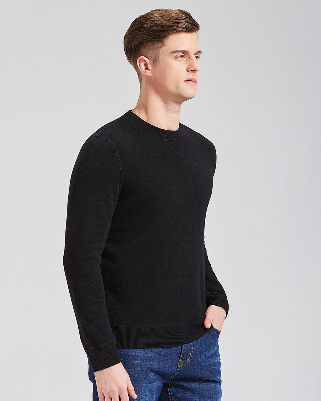 Crewneck Pullover Cashmere Sweater