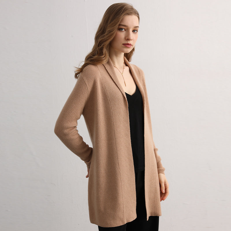 Ribbed Cashmere Cardigan