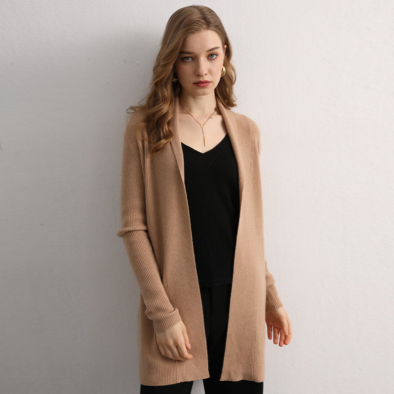 Ribbed Cashmere Cardigan
