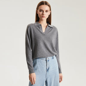 Cashmere Polo Sweater