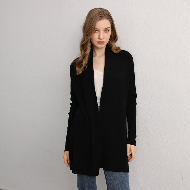Ribbed Cashmere Cardigan